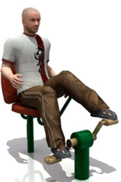 Bicicleta de pedales al aire libre con asiento ergonómico y estructura metálica resistente