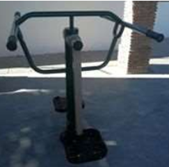 Máquina de ejercicio al aire libre tipo surf con doble puesto