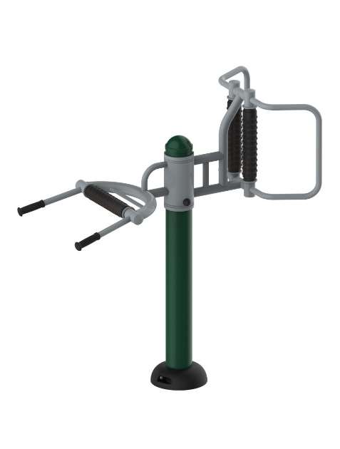 Equipo de masaje al aire libre con rodillos para espalda y cintura